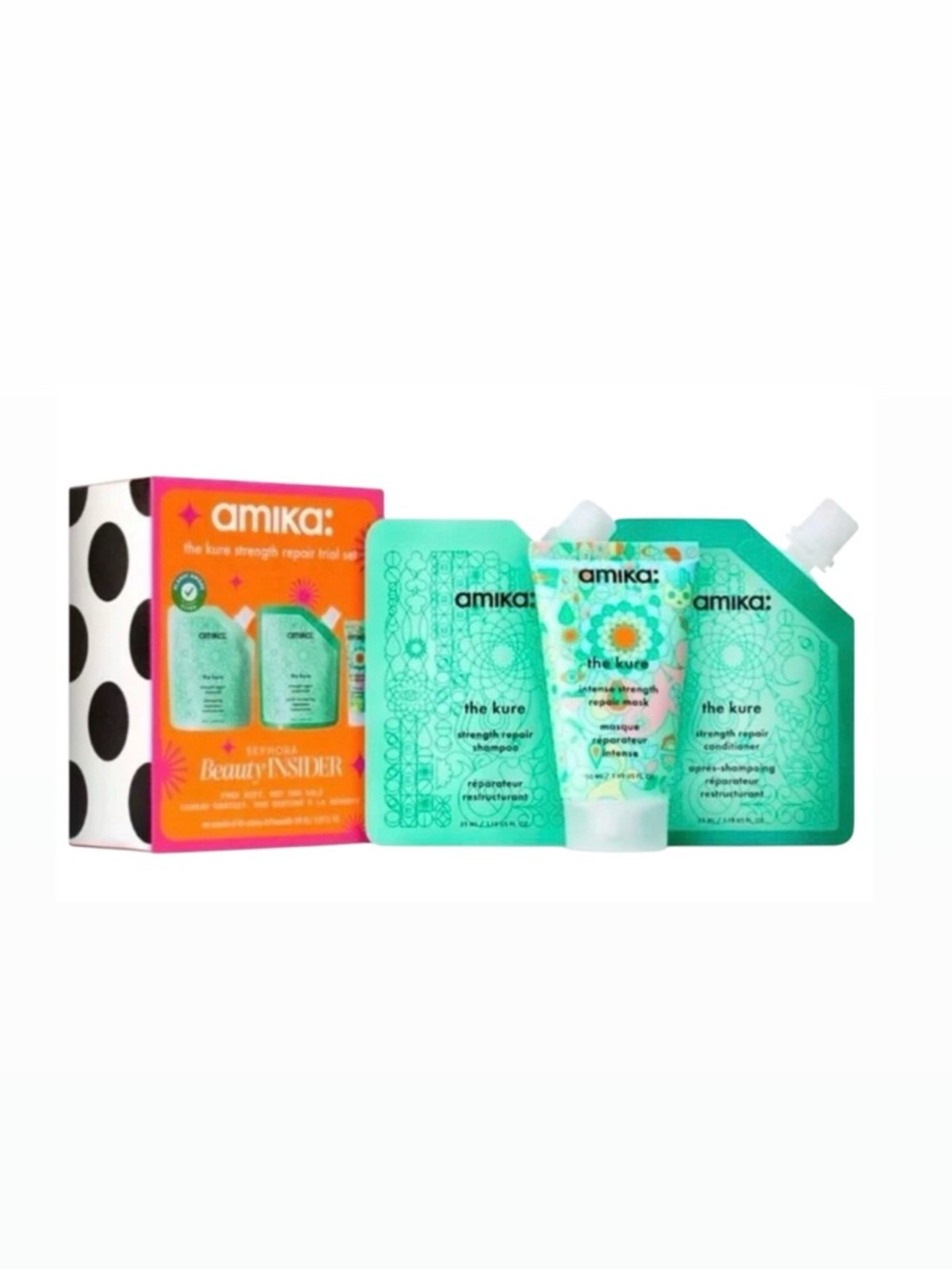 amika The Kure Repair Duo - Teal & Orange Accents